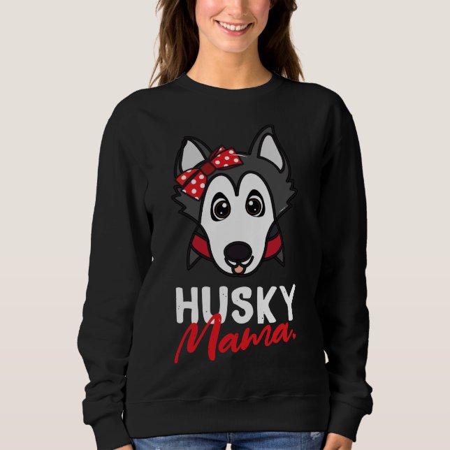 Husky Mamma Hund T Shirt (Framsida)