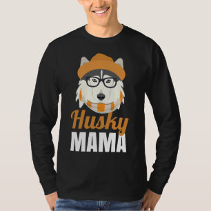 Husky Mamma Hundägare Hat Glass Scarf Mamma T Shirt