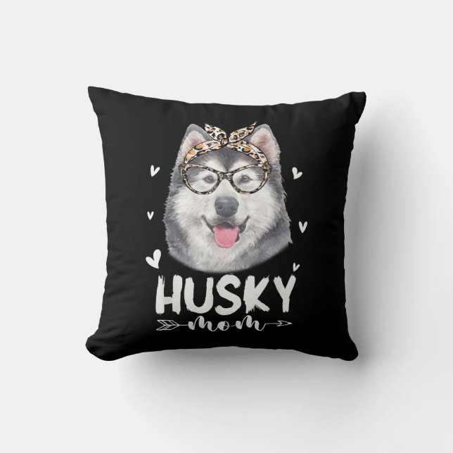 Husky Mamma | Hundälskare Gift | Mor Dag Gift Kudde (Framsida)