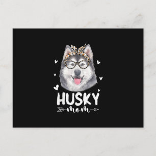 Husky Mamma Hundälskare Gift Mor Dag Gift Meddelande Vykort