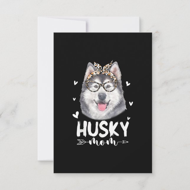 Husky Mamma | Hundälskare Gift | Mor Dag Gift OSA Kort (Framsida)