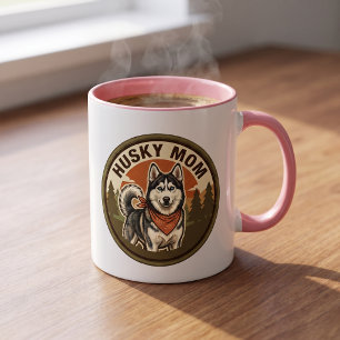 Husky Mamma Kaffemugg   Siberian Husky Mamma Prese