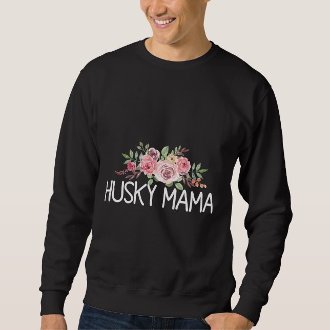 Husky Mamma Lång Ärmad Tröja (Framsida)