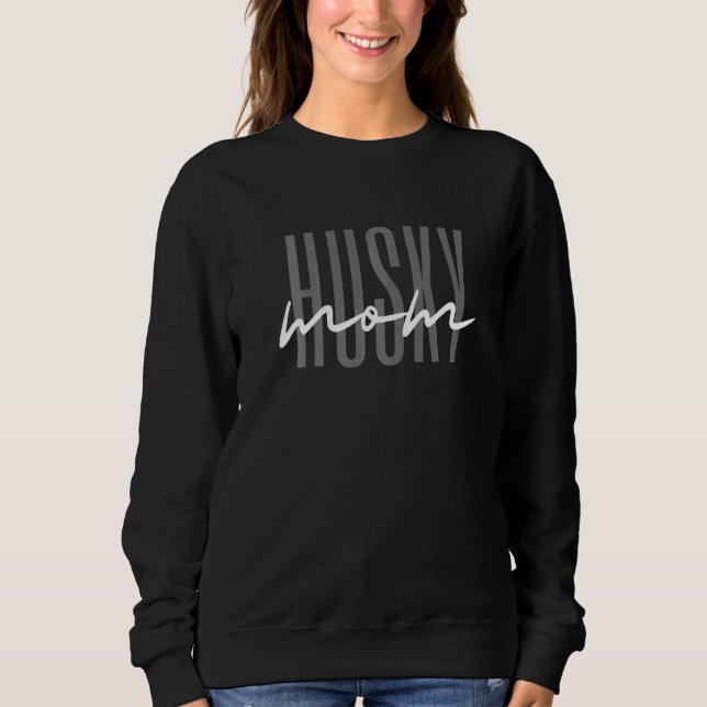 Husky Mamma Päls Mamma Hund T Shirt (Framsida)