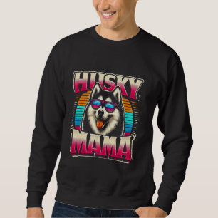 Husky Mamma Siberian husky Hund Pet for Women 1 Lång Ärmad Tröja