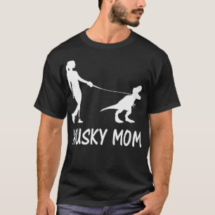 Husky Mamma Siberian husky Mamma Hund Dinosaur Wom T Shirt