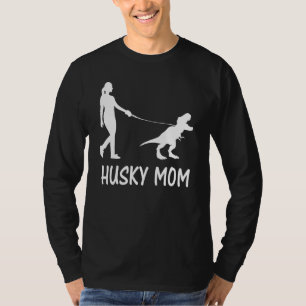 Husky Mamma Siberian husky Mamma Hund Dinosaur Wom T Shirt
