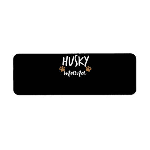 Husky Mamma Siberian husky Mor Hund älskare Gift Returadress Etikett