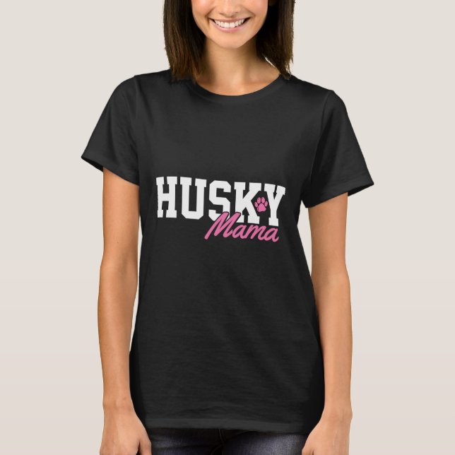 Husky Mamma T Shirt (Framsida)