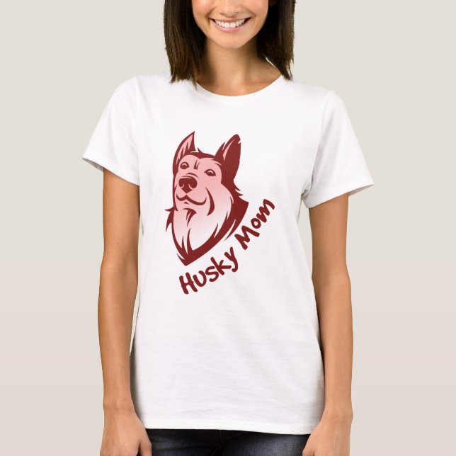 husky mamma t shirt (Framsida)