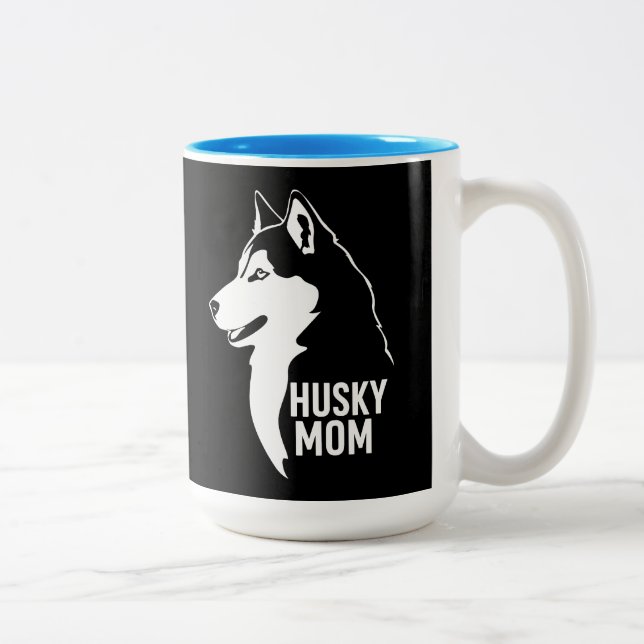 Husky Mamma Två-Tonad Mugg (Höger)