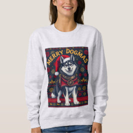 Husky Merry Dogmas T Shirt