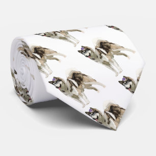 Husky, min bästa vän Teckning Tie Slips