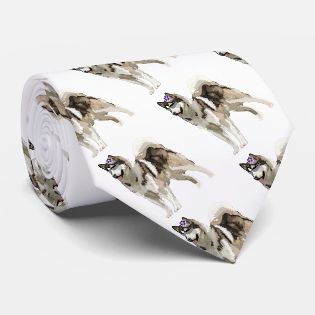 Husky, min bästa vän Teckning Tie Slips (Rullad)