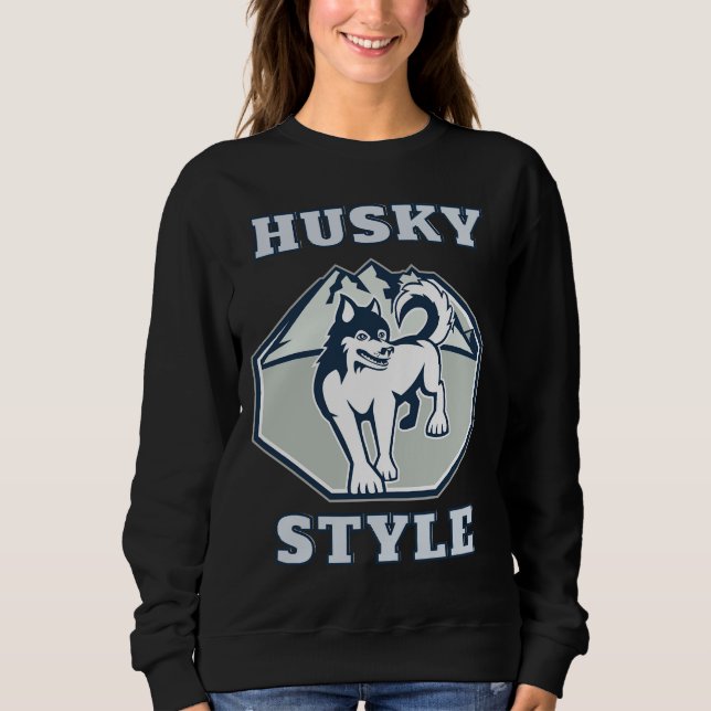 Husky Mountain Stil T Shirt (Framsida)