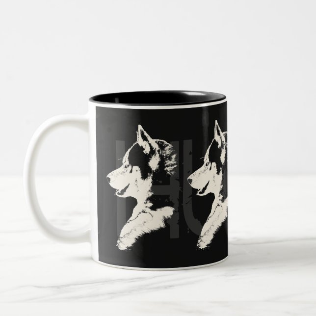 Husky Mugg Coffee Kopp Coola Siberian husky Kopp (Vänster)