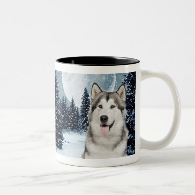 Husky mugg för vintermåne (Höger)