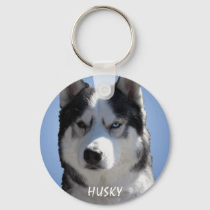 Husky Nyckelrings Bi-Öga Sled Hund Keychains Anpas Nyckelring