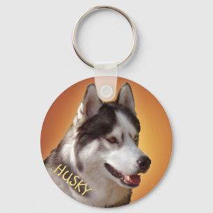 Husky Nyckelrings Bi-Öga Sled Hund Keychains Anpas Nyckelring