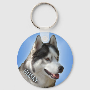 Husky Nyckelrings Bi-Öga Sled Hund Keychains Anpas Nyckelring