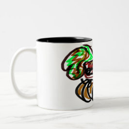 Husky och Pumpkin Två-Tonad Mugg