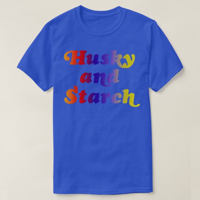 Husky och Starch Benny Backe Show Sketch T Shirt (Design framsida)