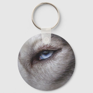 Husky Öga Keychain Siberian husky Malamute Gifts Nyckelring