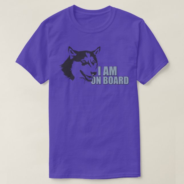HUSKY ombord T Shirt (Design framsida)
