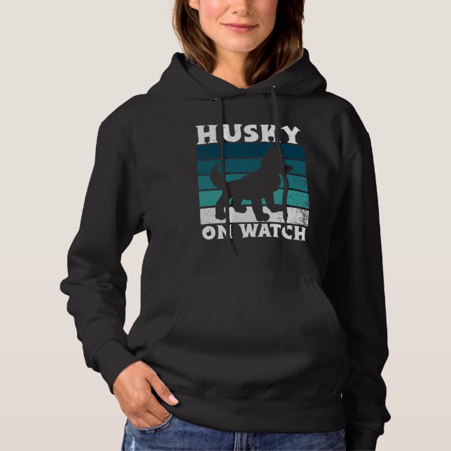 Husky On Watch Essential T Shirt (Framsida)