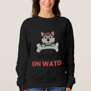 Husky On Watch T Shirt