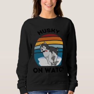 Husky On Watch T Shirt