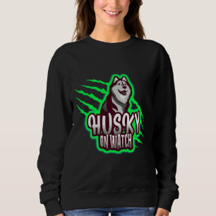 Husky On Watch T Shirt