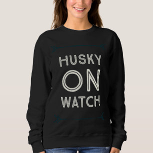Husky On Watch T Shirt