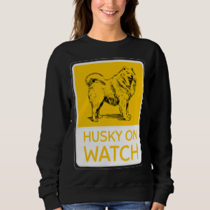 Husky On Watch T Shirt