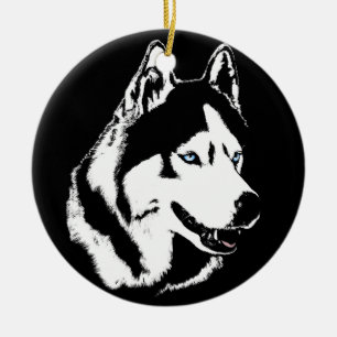Husky Ornament Personlig Sled Hund Dekoration