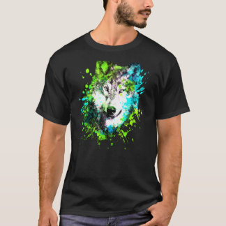 Husky Painting Vargars T Shirt