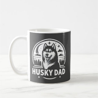 Husky Pappa Gift Hundägare Siberian husky Far Kaffemugg
