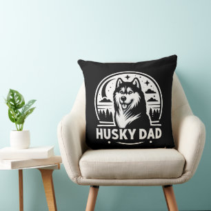 Husky Pappa Gift Hundägare Siberian husky Far Kudde