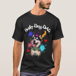 Husky pappa Hund älskare Bästa Hund Pappa T Shirt