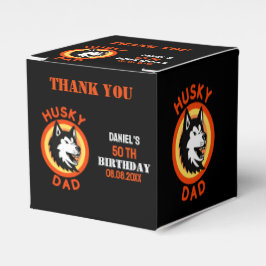 Husky Pappa, Hund Birthday Favor Boxes Presentaskar