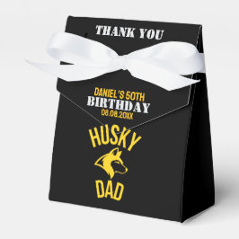 Husky Pappa, Hund Birthday Favor Boxes Presentaskar