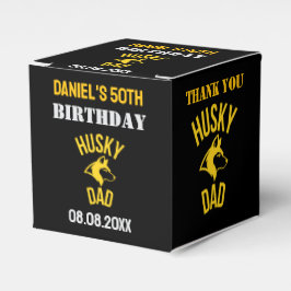Husky Pappa, Hund Birthday Favor Boxes Presentaskar