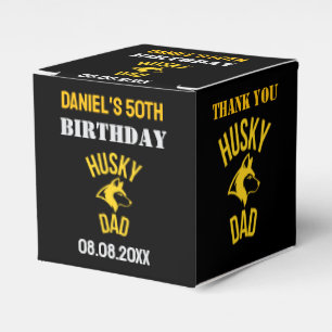 Husky Pappa, Hund Birthday Favor Boxes Presentaskar