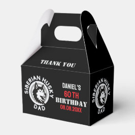 Husky Pappa, Hund Birthday Favor Boxes Presentaskar