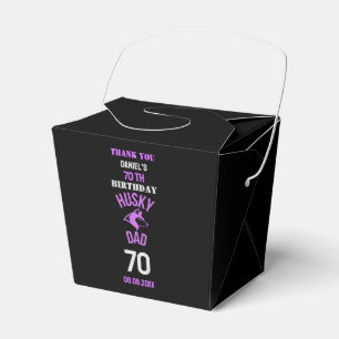 Husky Pappa, Hund Birthday Favor Boxes Presentaskar