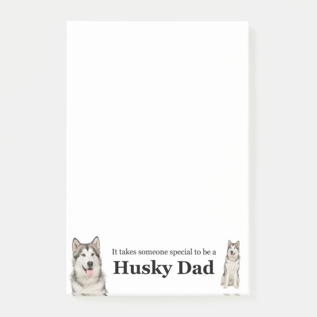 Husky Pappa Post-it Notes (Framsida)