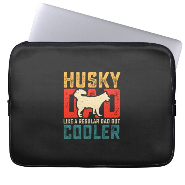 Husky Pappa, Regular Pappa Elevated to Coolness Fu Laptop Fodral (Framsidan)