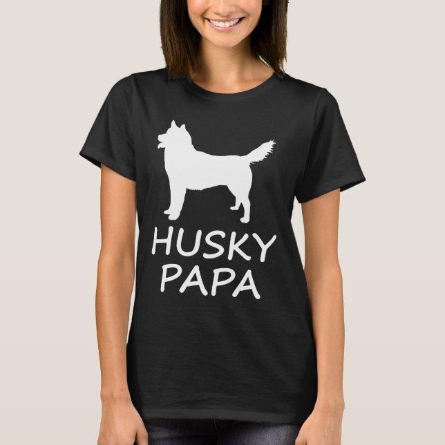 Husky Pappa T Shirt (Framsida)