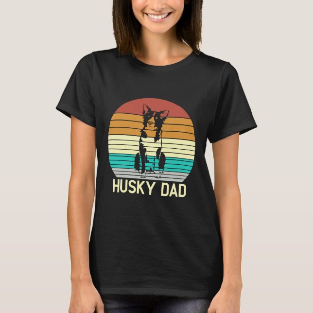 Husky Pappa T Shirt (Framsida)