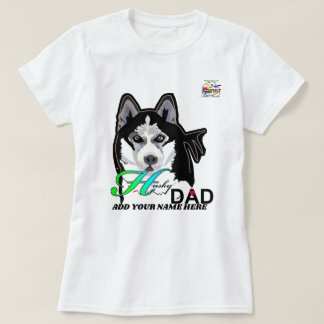 Husky pappa t shirt